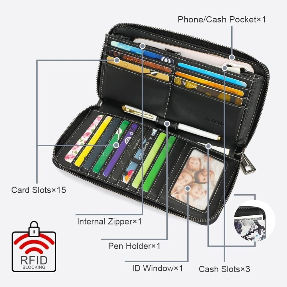 Forever Young Floral Women's Bag - Black and Pink NWT​ - Picture 2 of 6